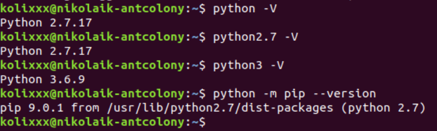 Python 2.7 на host